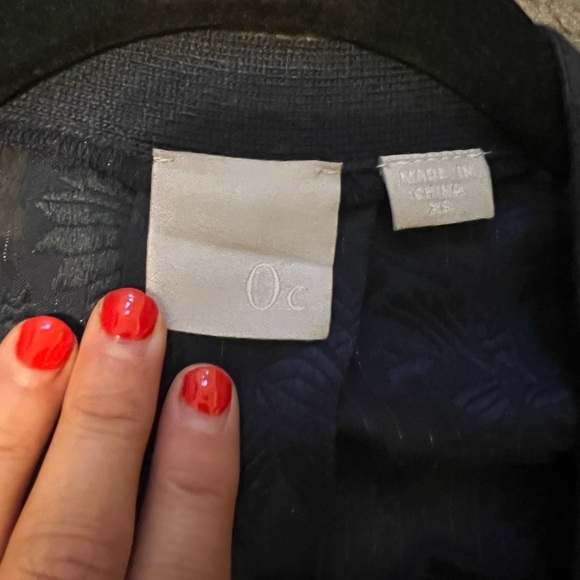 OC by Oleg Cassini Navy Blue Cardigan size XS (i123) - Picture 11 of 11